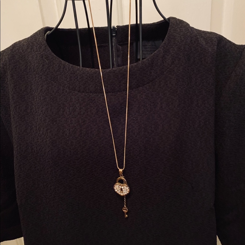 Heart & key necklace